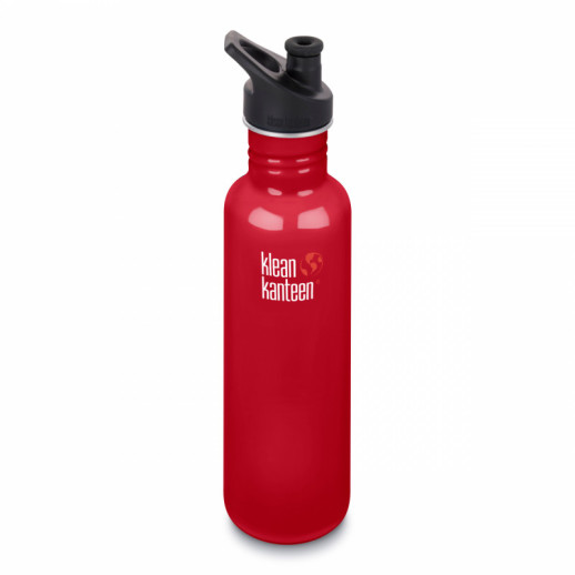 Спортивна пляшка для води Klean Kanteen Classic Sport Cap 800 мл, червона