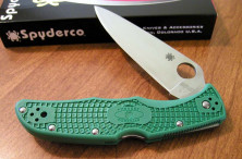 Ніж Spyderco Endura 4 Flat Ground зелений C10FPGR