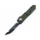 Нож Microtech UTX-85 Tanto Point Black Blade полусеррейтор od green 233-2OD