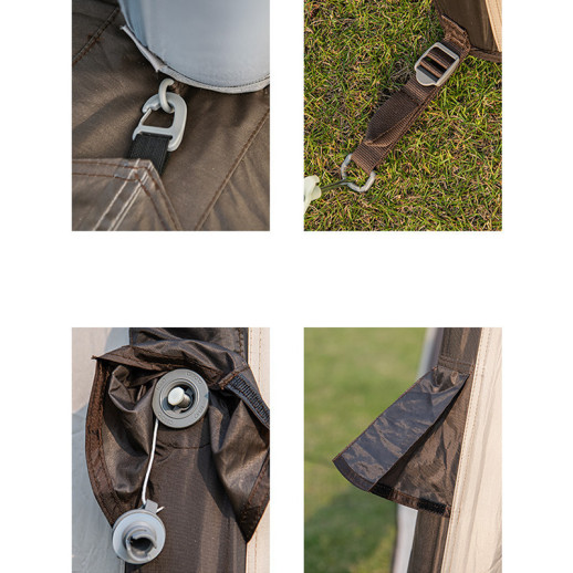 Тент для кемпінгу Naturehike Hexagon Inflatable NH20TM002 380*329*220 (пошкодження/спускає повітря)