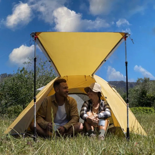 Намет тримісний Naturehike P-Series NH18Z033-P 210T/65D, темно-зелений
