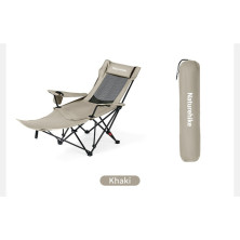 Крісло-шезлонг складане Naturehike CNK2550JJ023 Nightfall T05, сталь, хакі