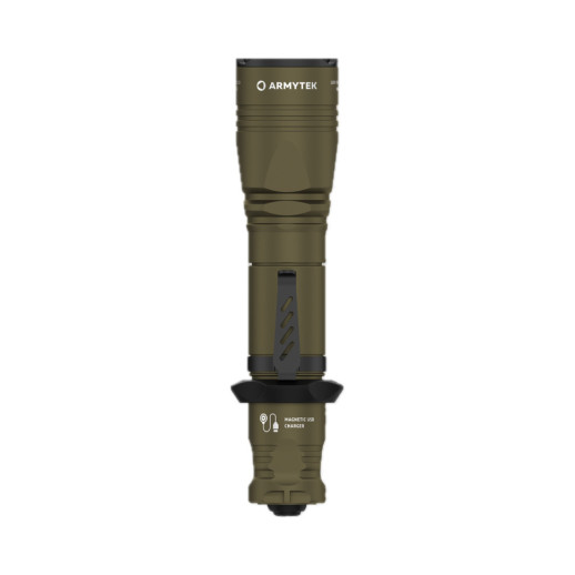 Ліхтар Armytek Dobermann Pro Olive v3.5 Magnet USB White (холодне світло)