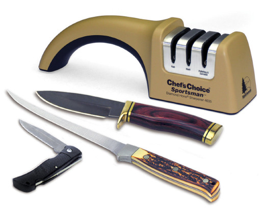 Точилка для ножів Chef's Choice Механічна для рибальських, мисливських і серрейторних ножів (CH /4635)