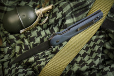 Ніж Kizlyar Supreme Biker-Z сірий титан, сталь D2