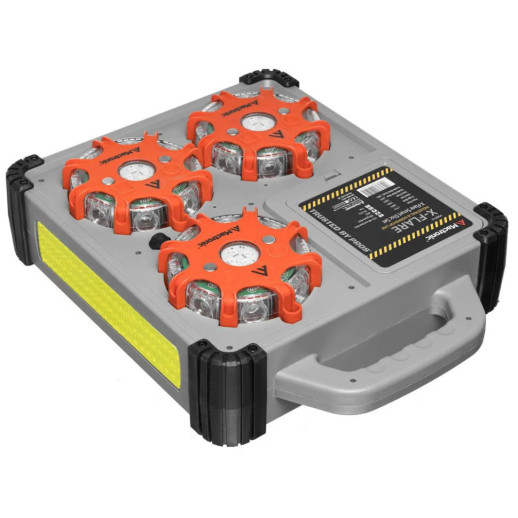 Комплект ліхтарів професійних Mactronic X-Flare (30 Lm) Red/Blue/Amber Recharg 12v/220V Magnetic (PS