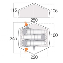 Намет Vango Cairngorm 300 Dark Moss