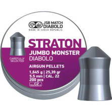 Кулі пневматичні JSB Monster Straton 5,51 мм 1,645 г 200 шт/уп (546289-200)