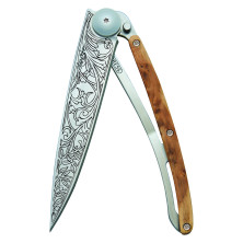 Ніж deejo Tattoo Wood 37 г, ялівець,