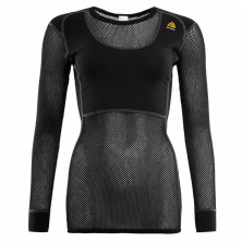Термофутболка жіноча Aclima Woolnet Crew Neck Woman Black L
