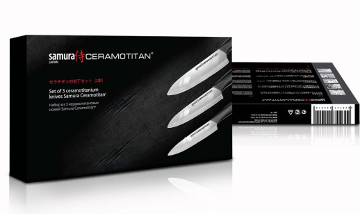 Набір з 3-х кухонних ножів Samura Ceramotitan SCT-003