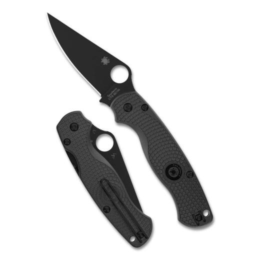 Ніж Spyderco Para Military 2 Lightweight, Black Blade, BD1N, FRN, Plainedge black