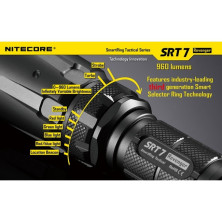 Кишеньковий ліхтар Nitecore SRT7, 960 люмен, чорний