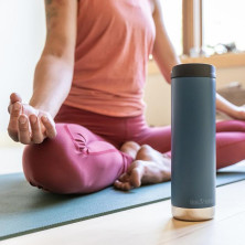 Термокружка Klean Kanteen TKWide Cafe Cap 592 мл-синя