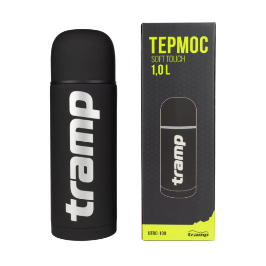 Термос Tramp Soft Touch 1 л UTRC-109 black