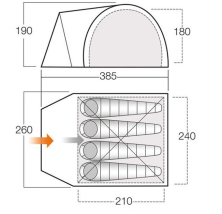 Намет Vango Carron 400 Moroccan Blue