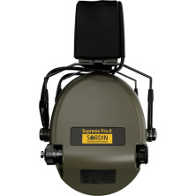 Активні навушники Sordin Supreme Pro-X SFA зі шкіряним оголів’ям. Green