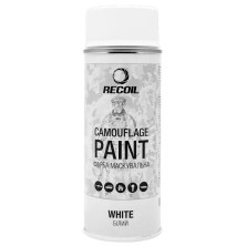 Фарба маскувальна аерозольна RecOil. Колір – білий матовий. Об’єм – 400 мл