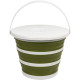 Відро Tribe Water Bucket Lid 10 л силіконове з кришкою T-FJ-0050, olive