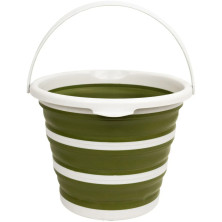 Відро Tribe Water Bucket Lid 10 л силіконове з кришкою T-FJ-0050, olive