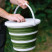 Відро Tribe Water Bucket Lid 10 л силіконове з кришкою T-FJ-0050, olive