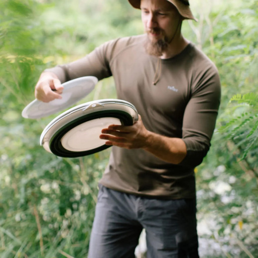 Відро Tribe Water Bucket Lid 10 л силіконове з кришкою T-FJ-0050, olive