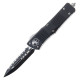 Ніж Microtech Combat Troodon Double Edge Black Blade FS серрейтор (142-3)