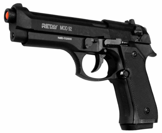Пістолет стартовий Retay Mod92 9мм black (S140233B)