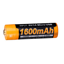 Акумулятор 14500 Fenix ARB-L14-1600U micro usb зарядка