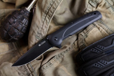 Ніж Kizlyar Supreme Biker-Z Чорний титан, сталь D2