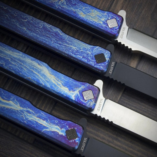 Ніж Ocaso Solstice, Anodized titanium, Black