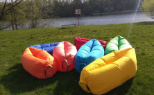 Надувний диван Lamzak Standart (червоний)