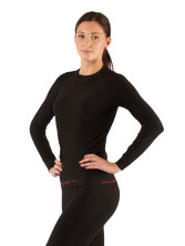 Футболка жіноча Lasting Atala, чорна L-XL