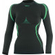 Термофутболка Lasting SITA 9060 чорно-зелений, жіноча, XXS /XS
