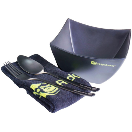 Набір столових приладів RidgeMonkey SQ DLX Bowl Set індивідуальний