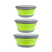 Набір складних мисок Summit Pop Bowl Set Lime /Grey 3 шт.