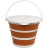 Ведро Tribe Water Bucket Lid 10 л силиконовое с крышкой T-FJ-0050, terracota