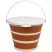 Відро Tribe Water Bucket Lid 10 л силіконове з кришкою T-FJ-0050, terracota