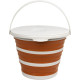 Відро Tribe Water Bucket Lid 10 л силіконове з кришкою T-FJ-0050, terracota