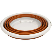 Відро Tribe Water Bucket Lid 10 л силіконове з кришкою T-FJ-0050, terracota