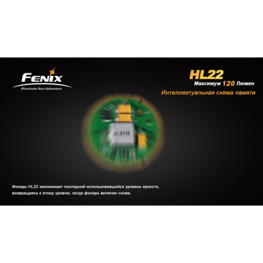 Налобний ліхтар Fenix HL22 XP-E (R4), зелений