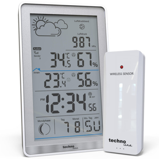 Метеостанція Technoline WS9218 Silver (WS9218)