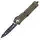Ніж Microtech Combat Troodon Double Edge Black Blade FS серрейтор od Green (142-3od)