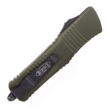 Ніж Microtech Combat Troodon Double Edge Black Blade FS серрейтор od Green (142-3od)