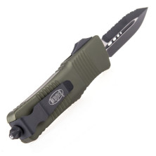 Ніж Microtech Combat Troodon Double Edge Black Blade FS серрейтор od Green (142-3od)