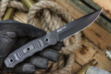 Ніж Kizlyar Supreme Echo чорний, сталь D2, рукоять G10