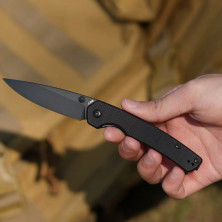 Ніж CJRB Kain Black Blade, AR-RPM9, G10 black