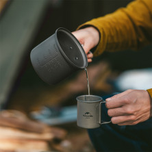 Набір посуду (2 каструлі, 2 кришки) Naturehike NH18T018-G, алюміній