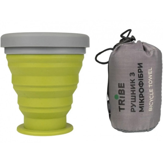 Рушник з мікрофібри Tribe Bicycle Towel 40х80 см T-LC-0005-S, grey