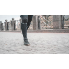 Водонепроникні шкарпетки Dexshell Mudder, чорні з сірими смужками L